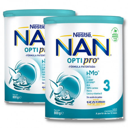 Nan optipro 3 leche DUPLO 800 g