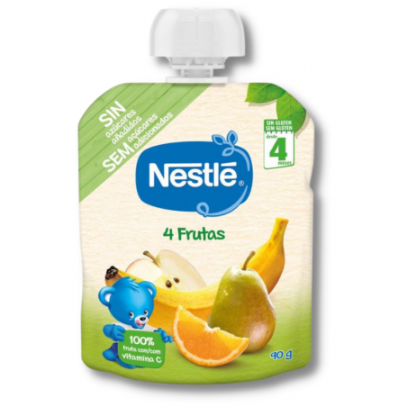 Nestle bolsa 4 frutas 90 gr