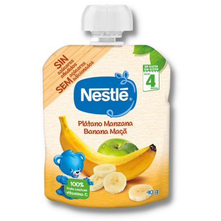 Nestle bolsa plátano manzana 90 gr