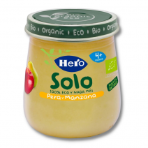 Hero solo eco baby pera y manzana 120 gr