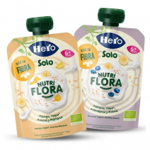 Hero solo plátano yogur arándanos y avena ecológico 100g bolsita