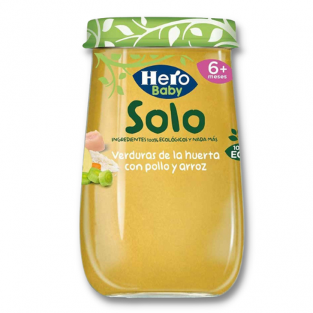 Hero solo eco verduras con pollo y arroz 190 gr