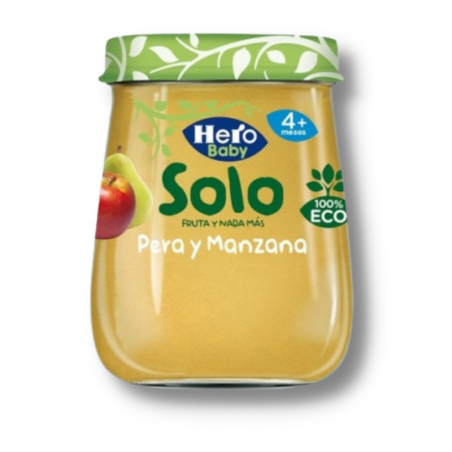 Hero solo eco pera y manzana 120 gr