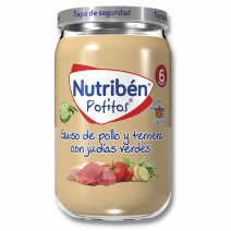 Nutribén Potito Guiso Pollo, Ternera, Judías Verdes 235g