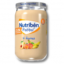Nutribén Potito 4 frutas 235gr sin almidones