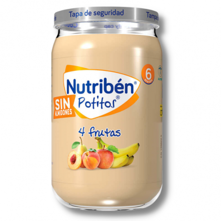 Nutribén Potito 4 frutas 235gr sin almidones