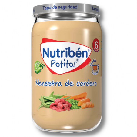 Nutribén potito menestra de cordero 235 gr