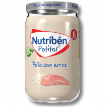 Nutribén potito pollo con arroz 235 gr
