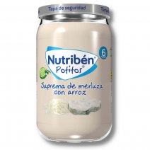 Nutribén potito suprema de merluza con arroz 235 gr