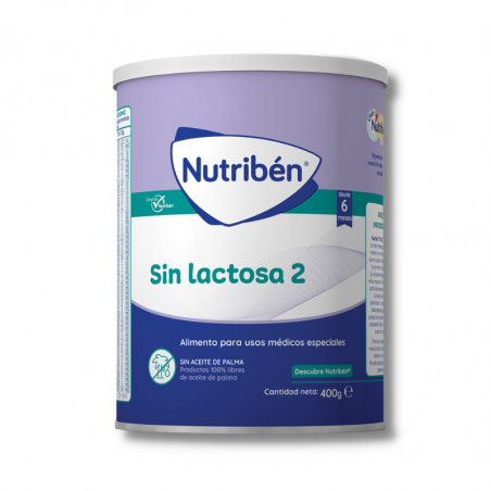 Nutriben leche sin lactosa 2 400 gr