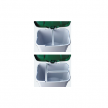 Cubo c/pedal 50l verde ref:070360 1 ud