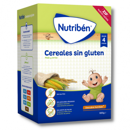 Nutriben papilla cereales sin gluten 600 gr