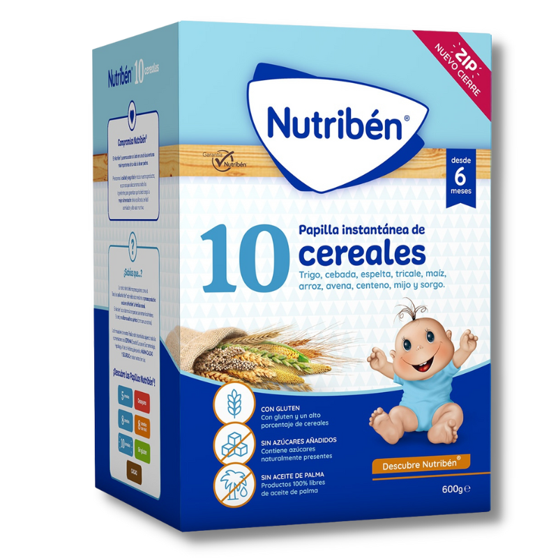 Nutribén papilla 10 cereales 600 gr