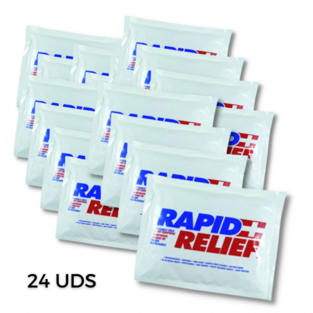 Bolsa frio-calor reutilizable rapid relief 15 x 26 cm 24 uds