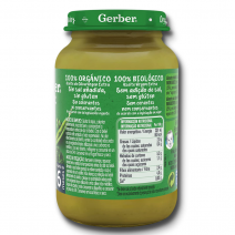 Gerber ecológico brócoli y guisantes con pavo potito 190 g 6 meses