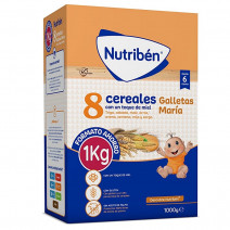 Pap 8 cereales miel galletas maria 1000g