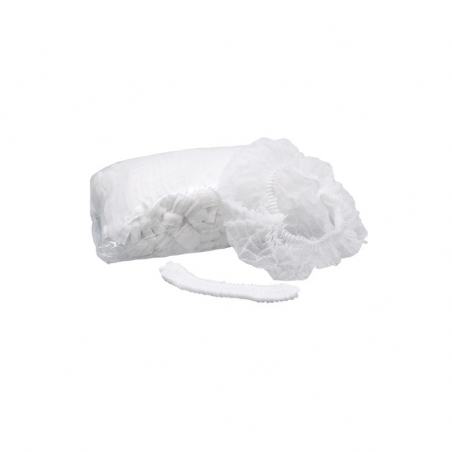 Gorro circular acordeon c/goma blanco ref: 004977194 bolsa 100 uds