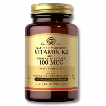 Solgar Vitamina K2 100 μg con MK-7 (Extracto de Natto) 50 Cápsulas