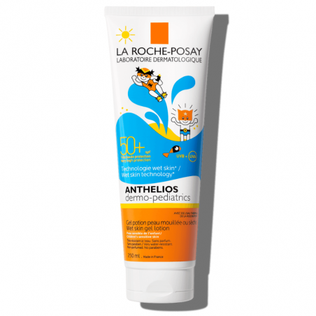 La roche posay anthelios spf50+ dermopediatrics gel wet skin 250 ml