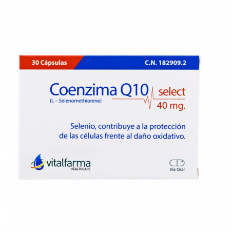Vitalfarma coenzima q10 select 40 mg 30 capsulas