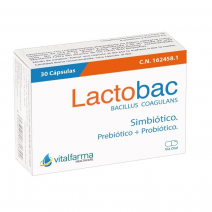 Vitalfarma lactobac 30 capsulas simbiotico
