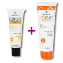 Heliocare Pack 360º gel oil free spf50 (50 ml) + Heliocare Advanced Gel SPF50 (250 ml)