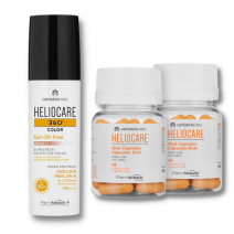 Heliocare Pack 360º gel oil free color bronze spf50+ (50 ml) + Heliocare oral 90 cápsulas