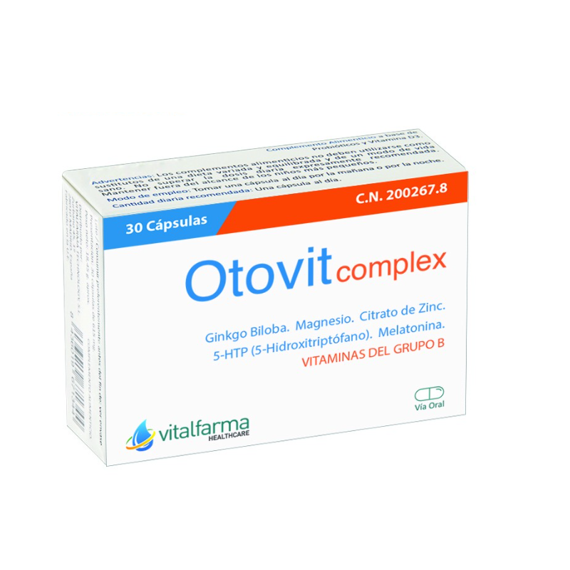 Vitalfarma otovit complex 30 capsulas acufenos tinnitus