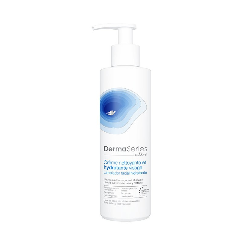 Dove dermaseries limpiador facial hidratante 250 ml