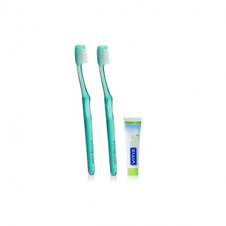 Vitis cepillo dental normal suave duplo