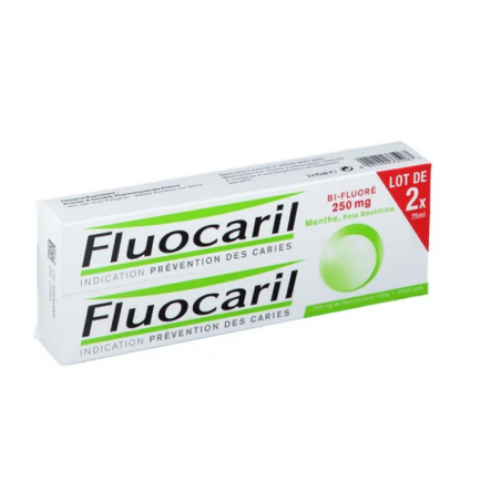 Fluocaril bifluore menta 2 x 75 ml