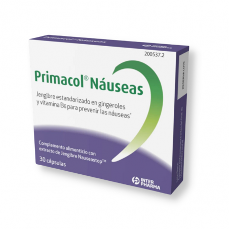 Primacol nauseas 30 cápsulas