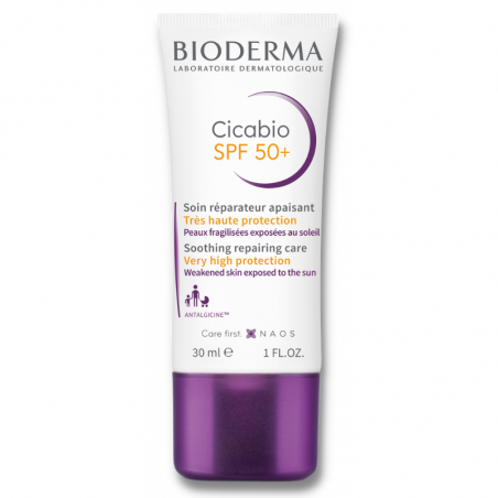 Bioderma cicabio spf50+ pieles lesionadas tubo 30 ml