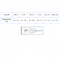 Rodillera de neopreno con rotula abierta thermo-med ref: 4101 talla S/2