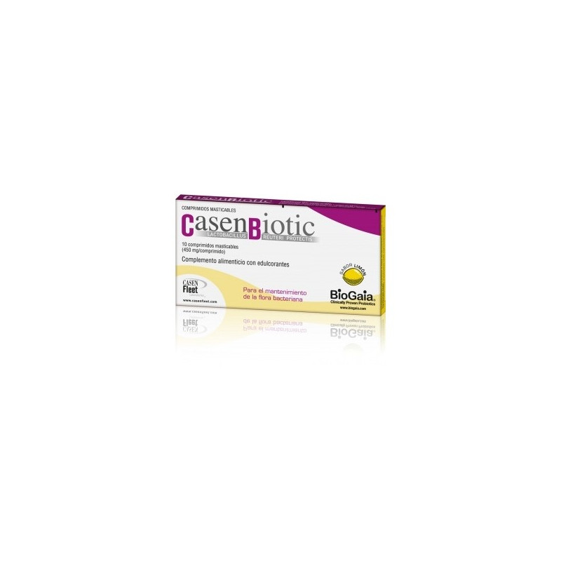 CASENBIOTIC 10 COMPRIMIDOS MASTICABLES LIMÓN