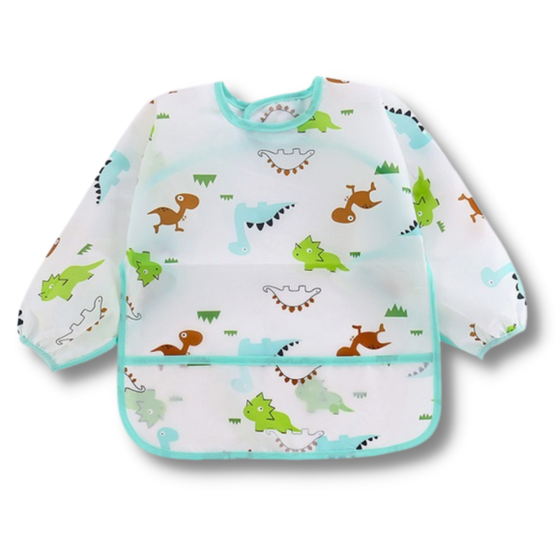 Babero camisa impermeable dinosaurios 1 ud