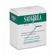 Saugella attiva toallitas limpiadoras 10 toallitas