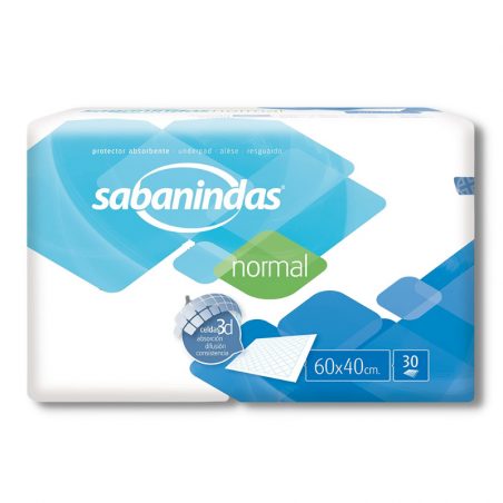 Sabanindas protector absorbente 60x40 bolsa 30 uds