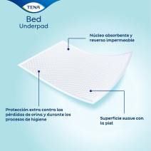 Tena bed plus empapador 60x90 cm 35 uds