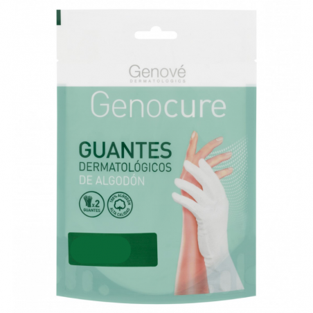 Genove guantes dermatologicos algodon talla m (7-8)