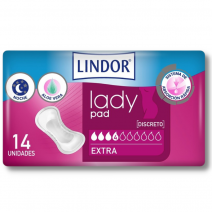 Lindor Lady Pad Extra 4 Gotas 14 uds