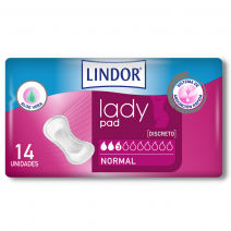 Lindor Lady 3 gotas Pad Normal 14 uds