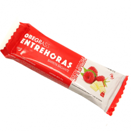 Obegrass barritas chocolate blanco y frutos rojos 30 gr 20 unidades