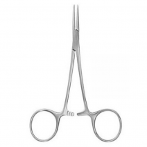 Pinza mosquito c/dientes 13cm recta ref:330 1 ud