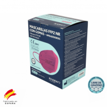 Mascarilla ffp2 fucsia nr radex 1 ud