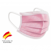 Mascarillas quirurgicas radex tipo iir rosa bolsa de 10 uds