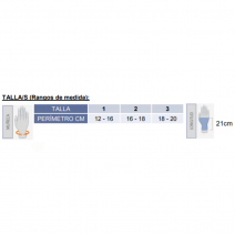 Muñequera larga semirrigida talla 1 férula palmar y pulgar mano izquierda 1 unidad i81
