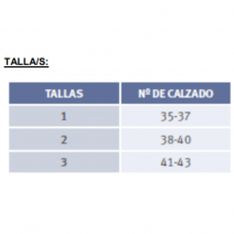 Zapato para escayola con taco orliman talla 3, 1 ud