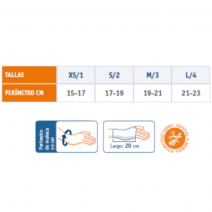 Muñequera neopreno ferula palmar thermo-med ref:4601 t-4