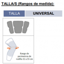 Ortesis rodilla inmovilizadora 50 cm de tres paneles A 0º T-U ref-IR-5000 1 ud